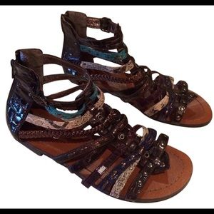 Aldo Shoes | gladiator sandal multicolor snakeskin